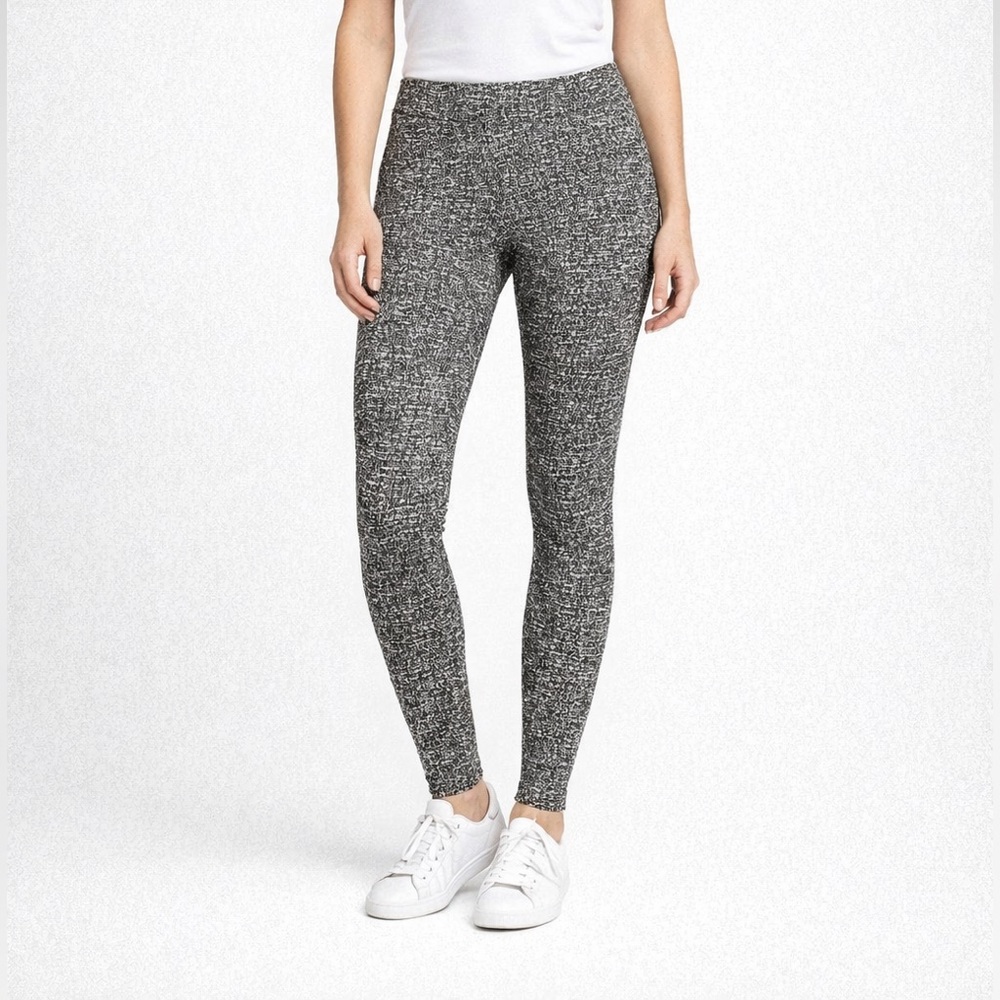 Faded Glory Gray Patterned Skinny Pants XS Stretch Slim Casual Workwear Trousers